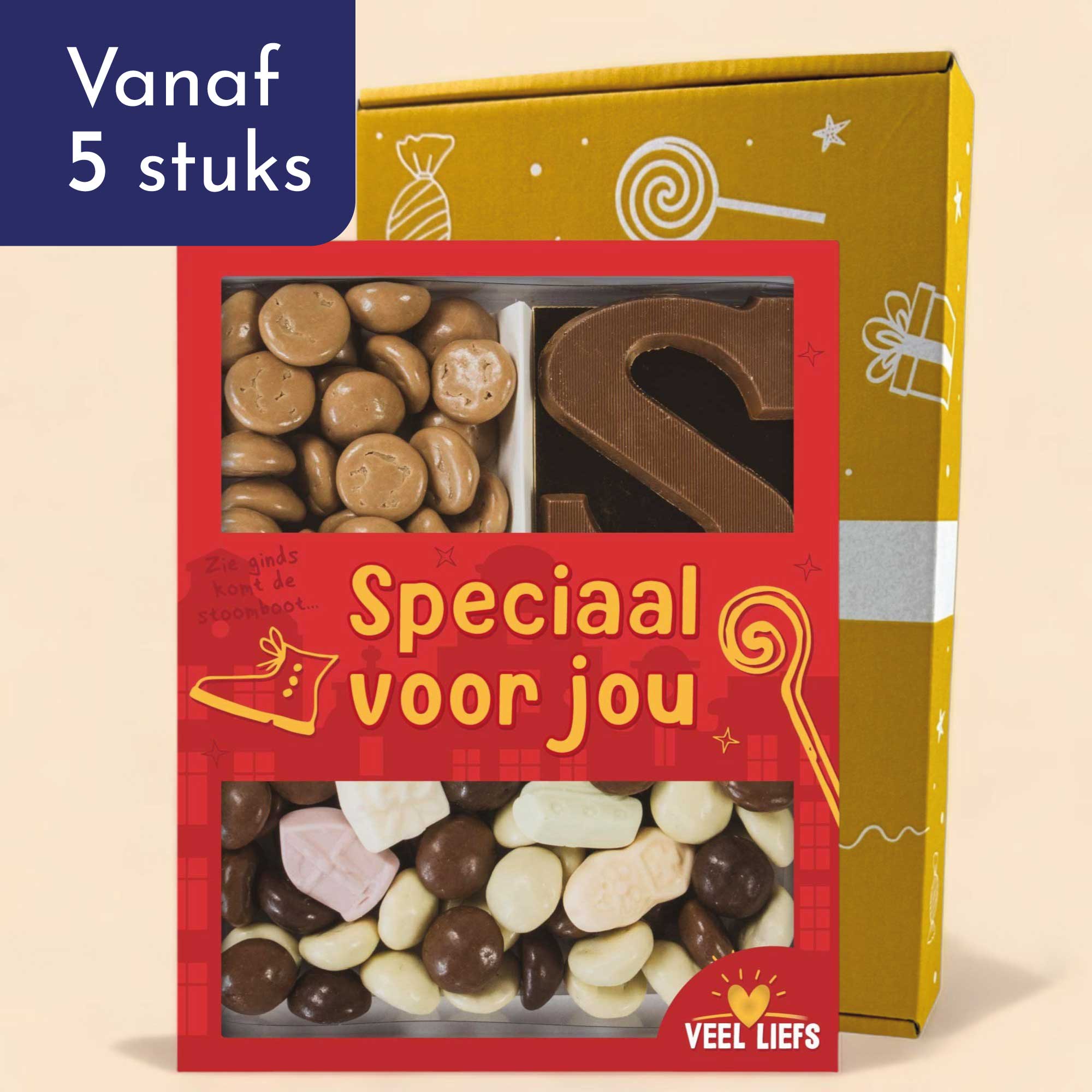 Cadeaupakket | Diverse chocolade kruidnoten en chocoladeletter