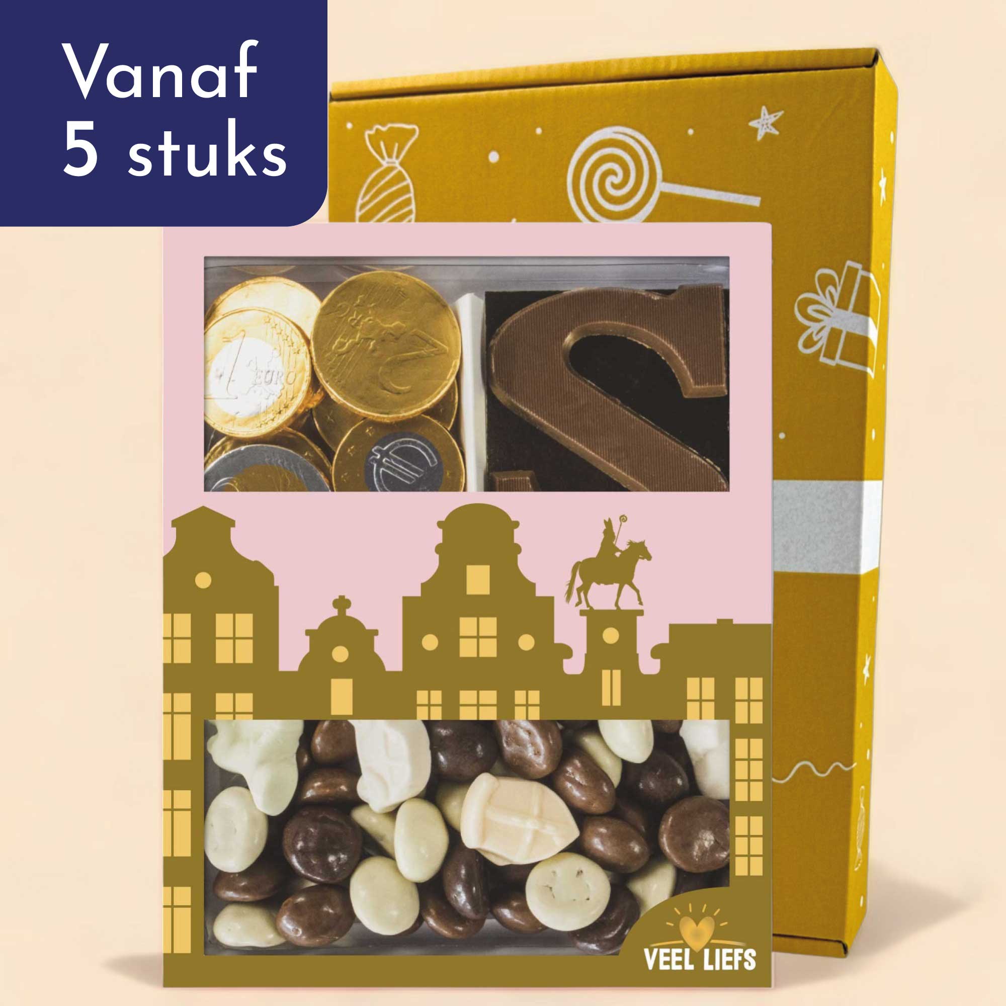 Cadeaupakket | Munten, chocoladeletter & choco kruidnoten