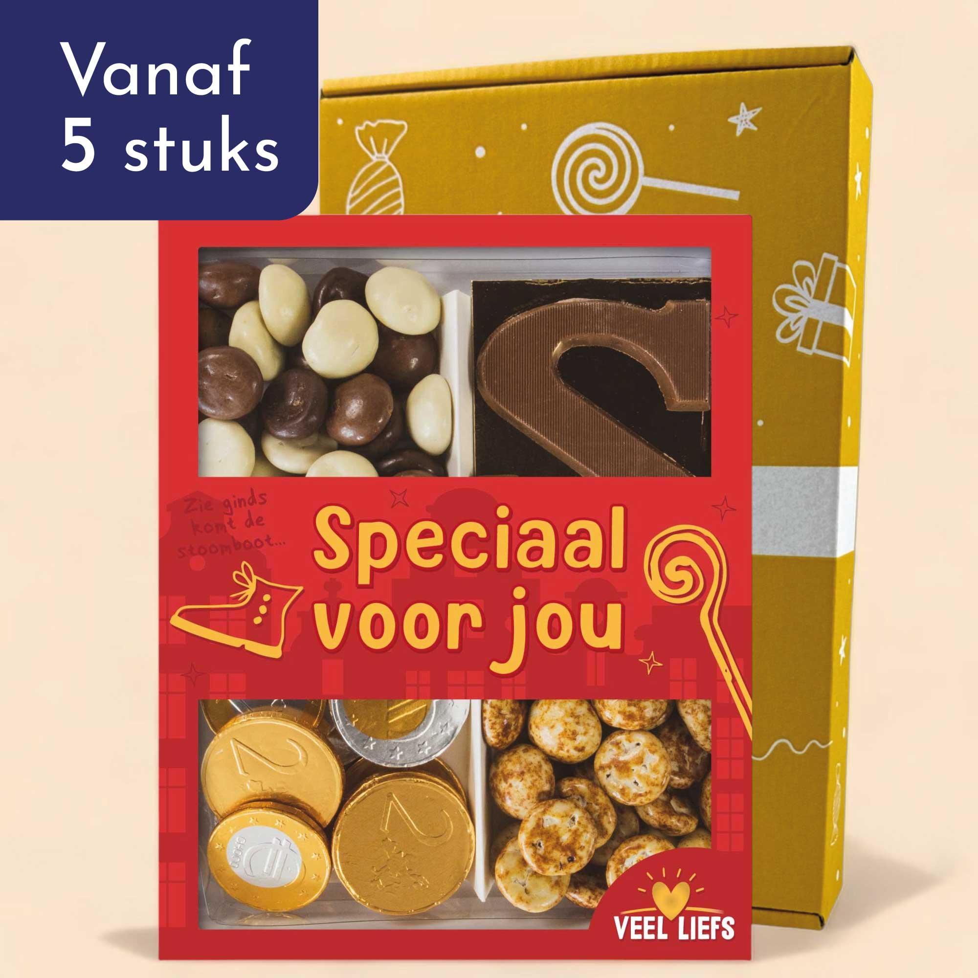 Cadeaupakket | Chocolade kruidnoten, chocoladeletter & munten