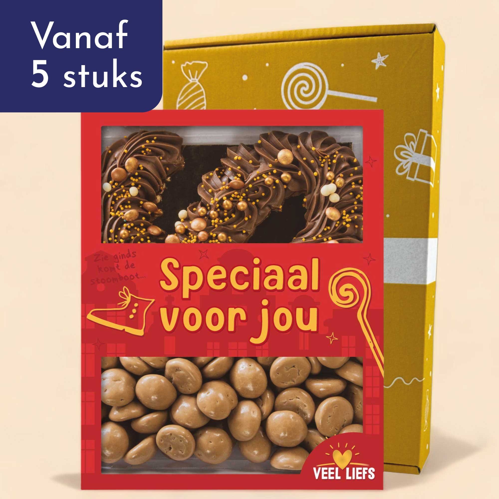 Cadeaupakket deluxe | Chocoladeletter & kruidnoten
