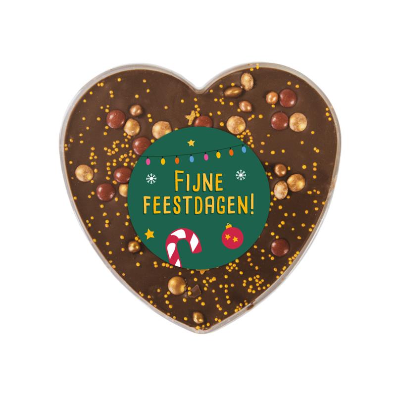 Chocolade hart | Goud | kerst