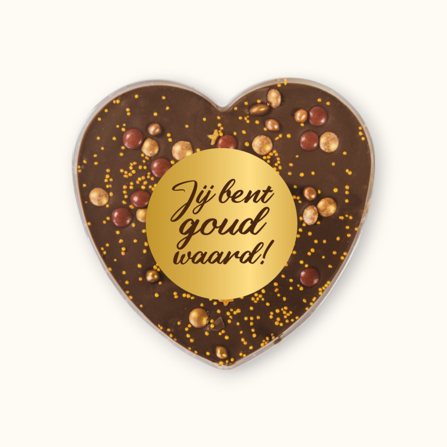 Chocolade hart | Goud