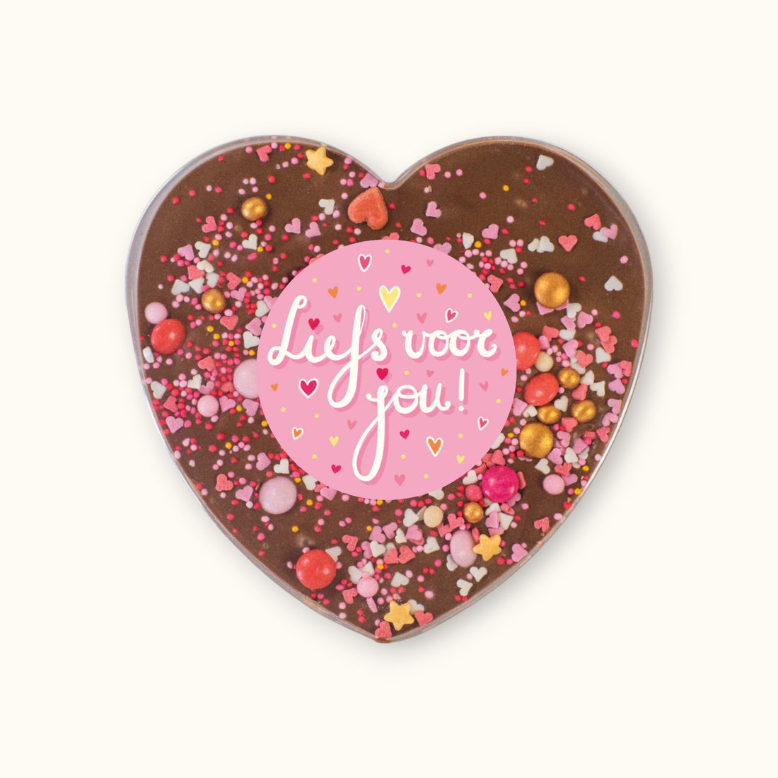 Chocolade hart | Roze