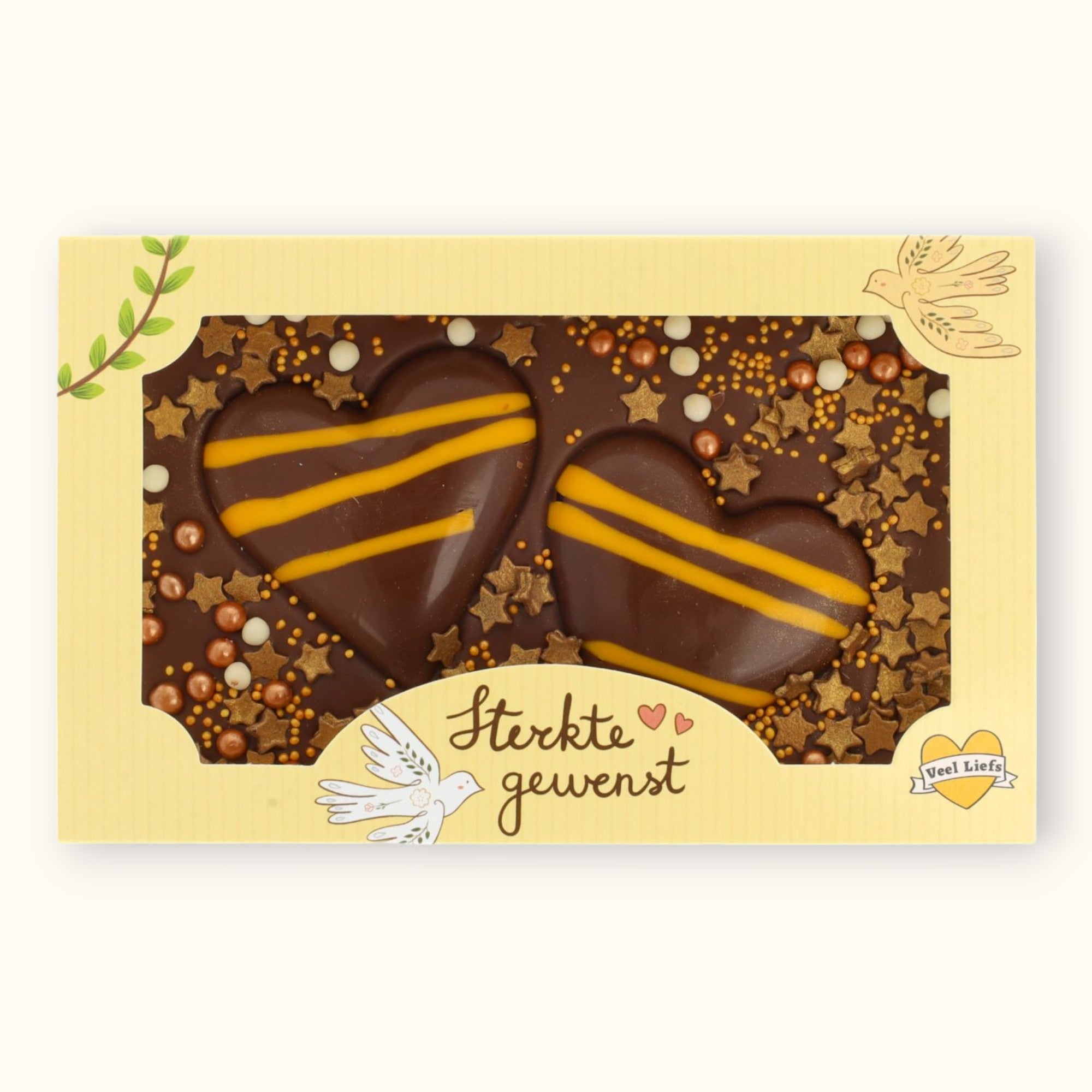 Choco bar hart | Sterkte gewenst