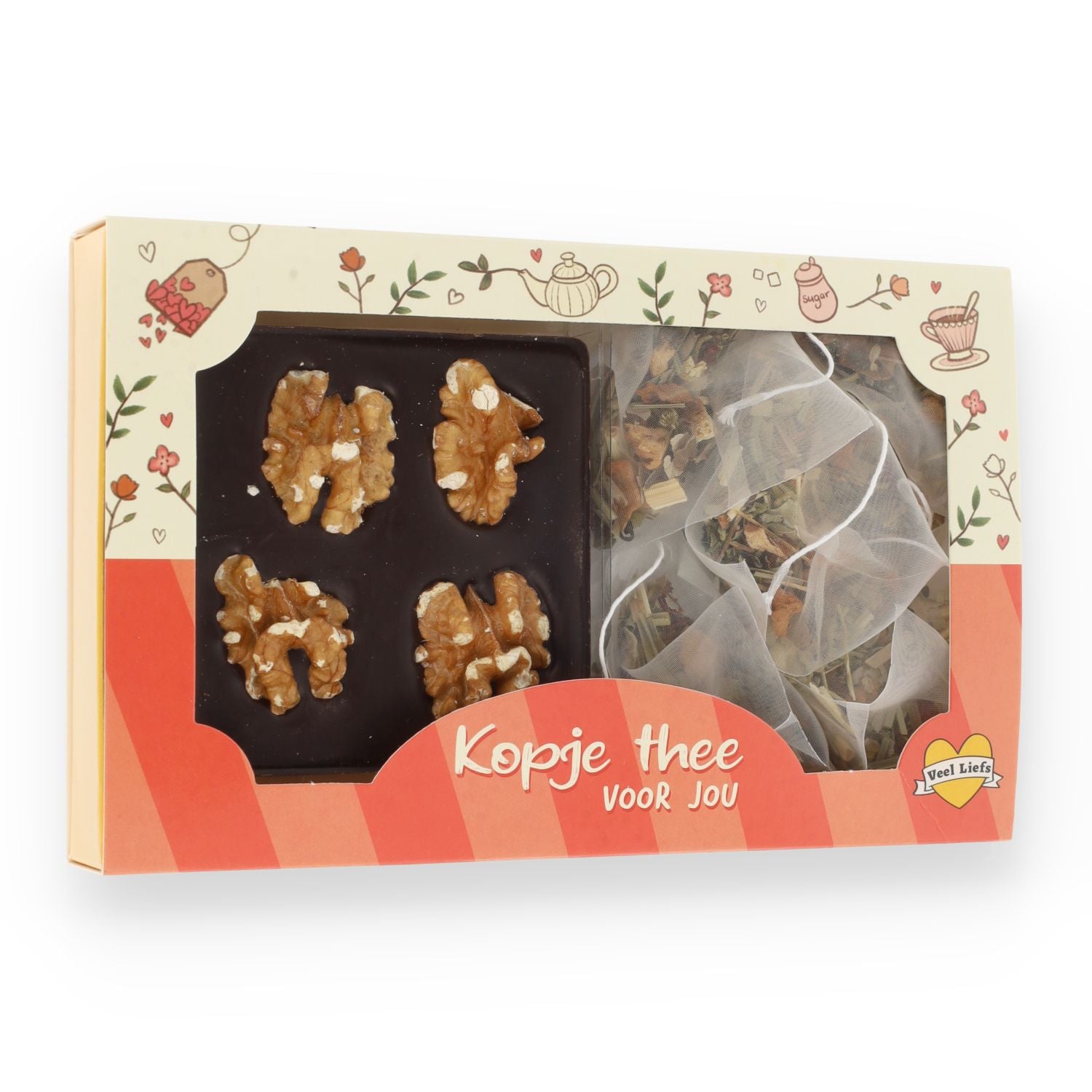 Cadeaupakketje | Kopje thee | Pure chocolade
