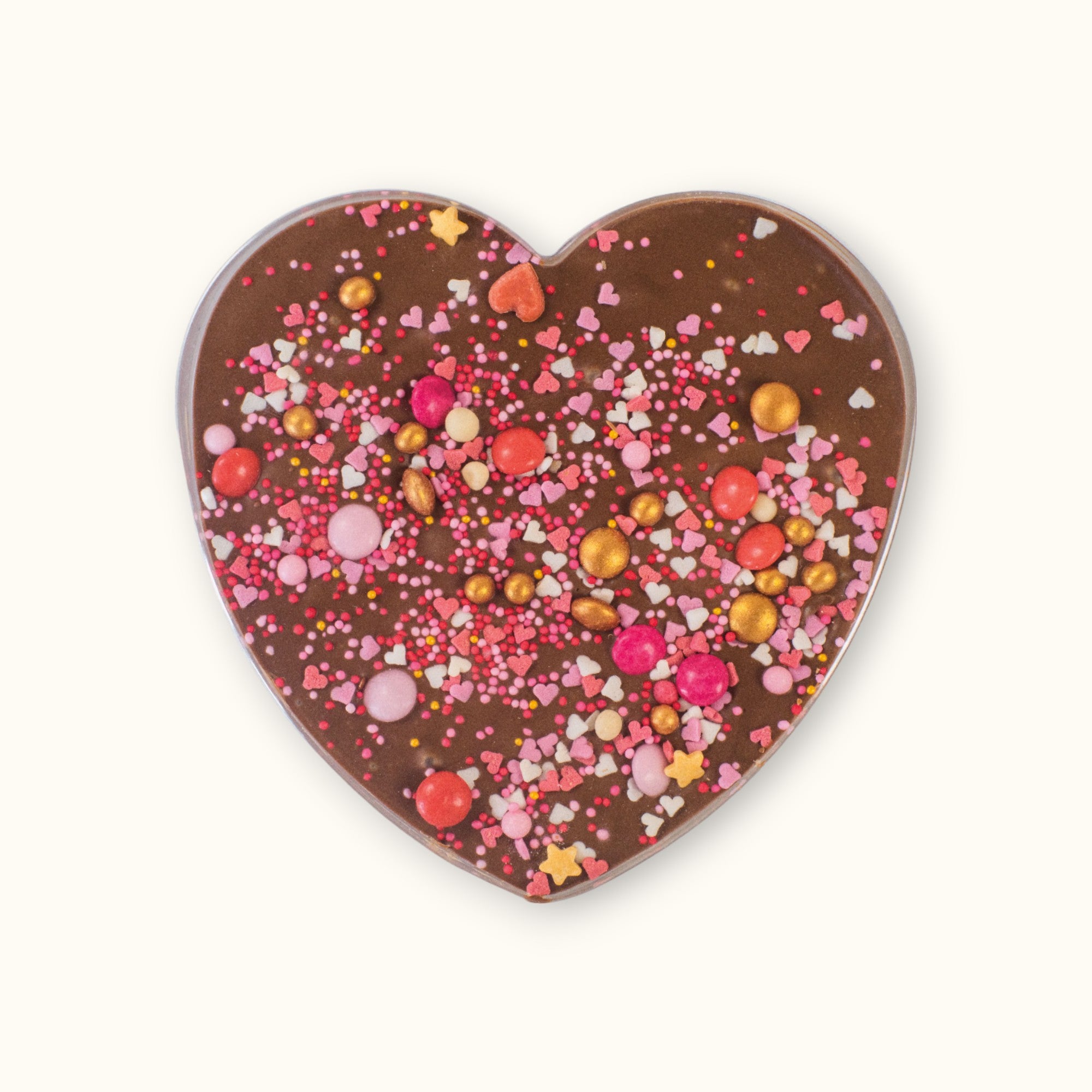Chocolade hart | Roze