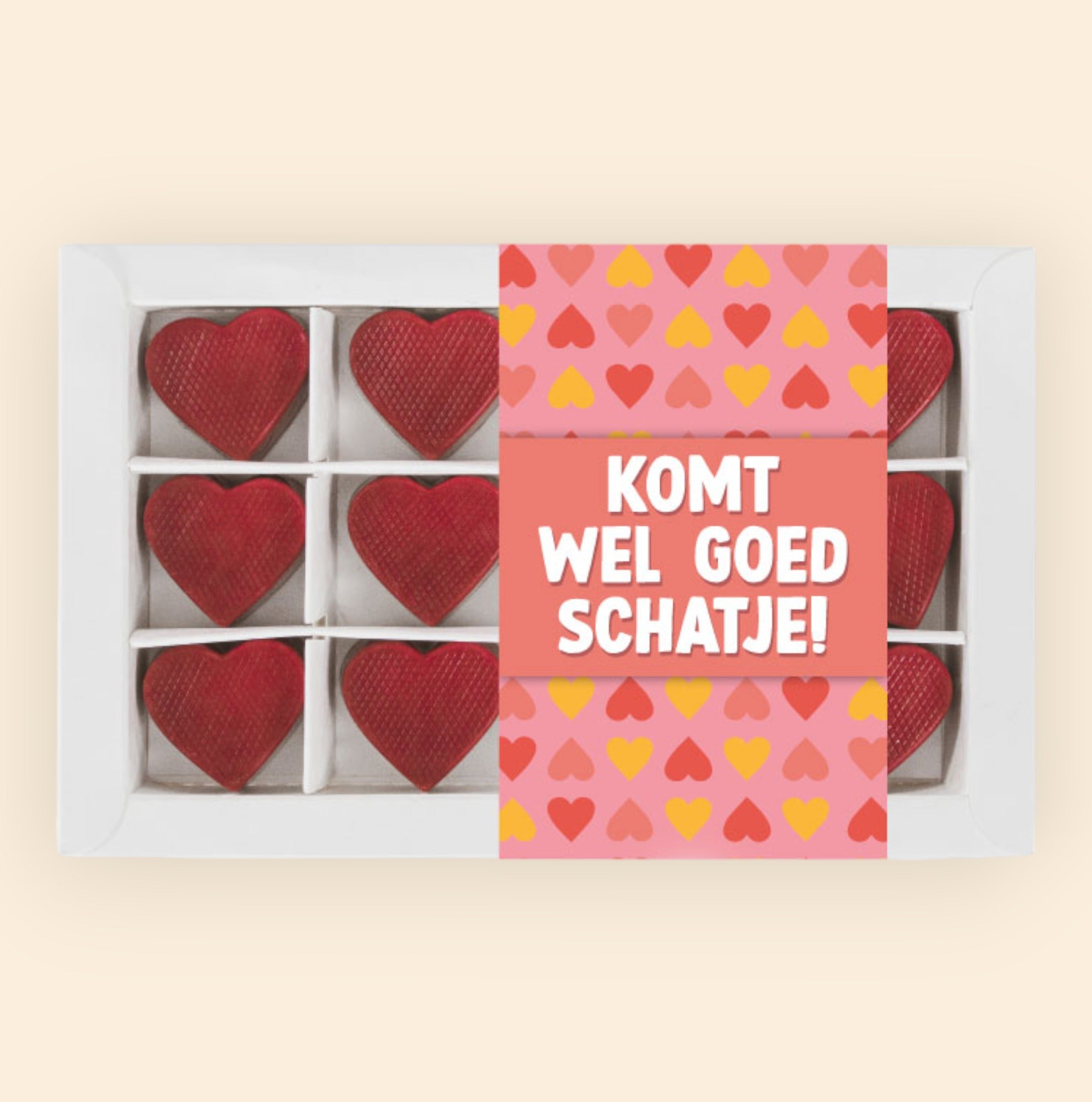 Bonbons | Rode hartjes karamel