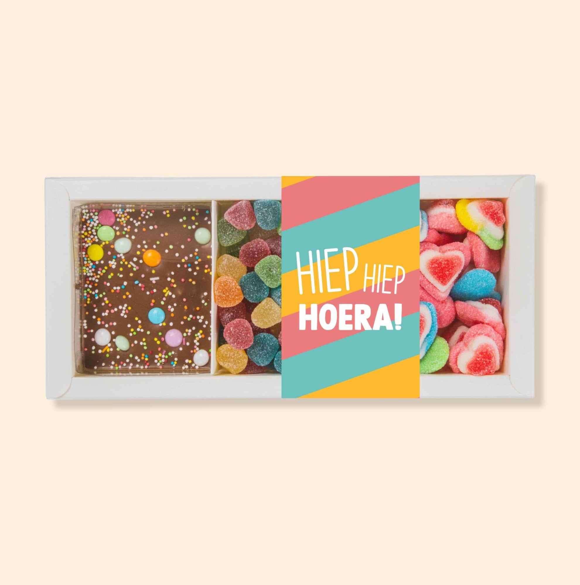 Cadeaupakketje | Rainbow bar, tumtum & hartjes
