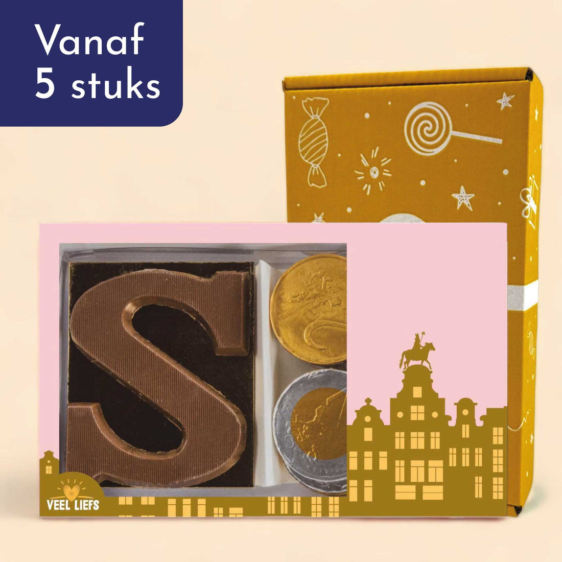 Duo setje | Chocoladeletter &amp; munten