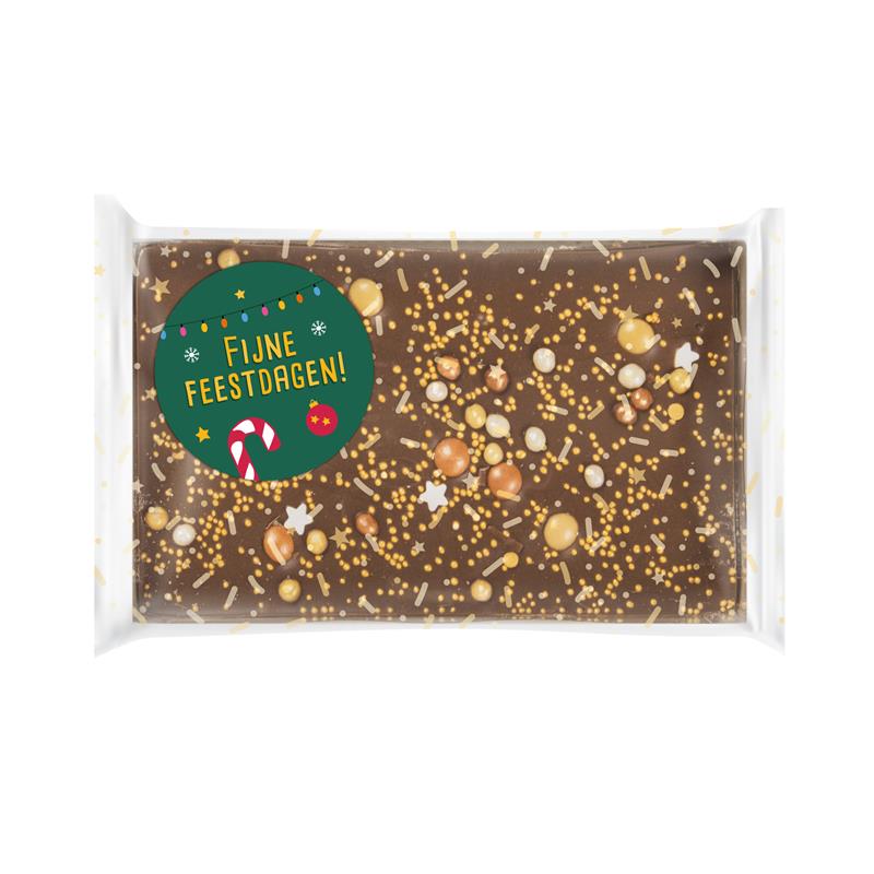 Chocolade bar | goud | fijne feestdagen