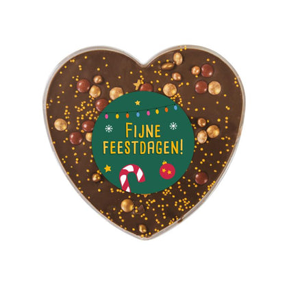 Chocolade hart | Goud | kerst