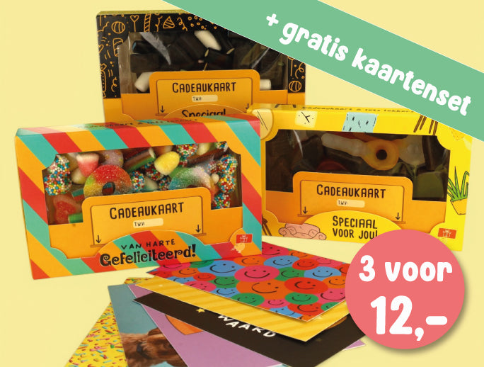 Box met cadeaukaartverpakkingen