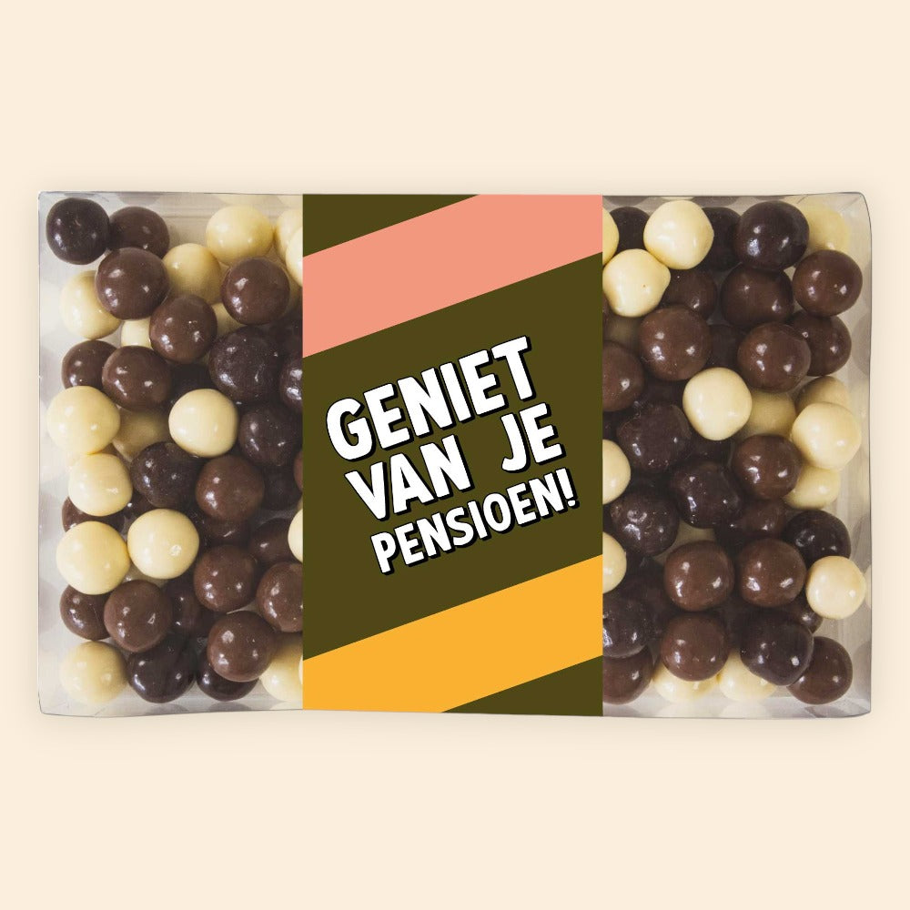 Doosje chocolade | Geniet van je pensioen!