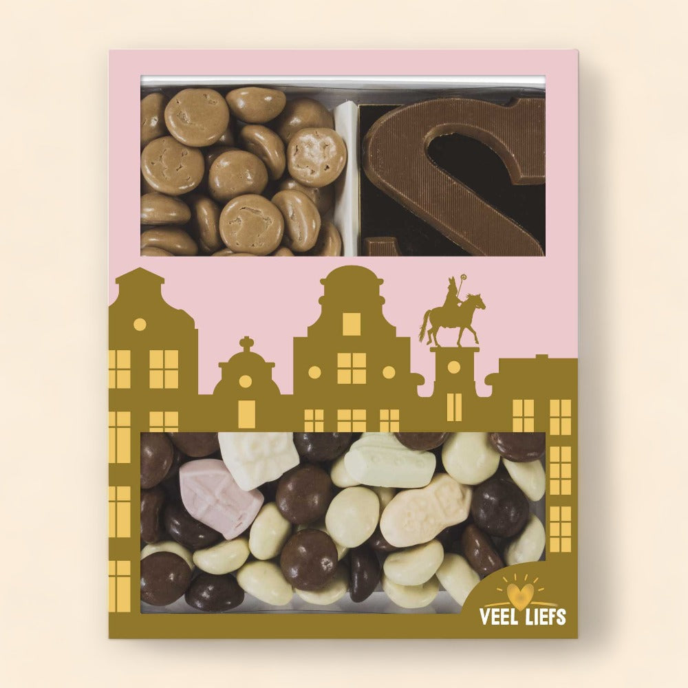 Cadeaupakket | Diverse chocolade kruidnoten en chocoladeletter