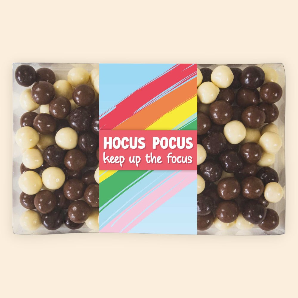 Doosje chocolade | Hocus pocus, keep up the focus!