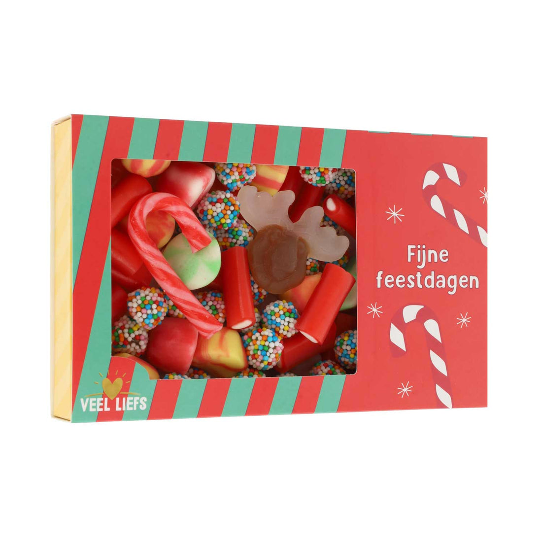 Snoepdoosje | fijne feestdagen | rood