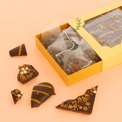 Cadeaupakketje | Kopje thee |chocolade hart