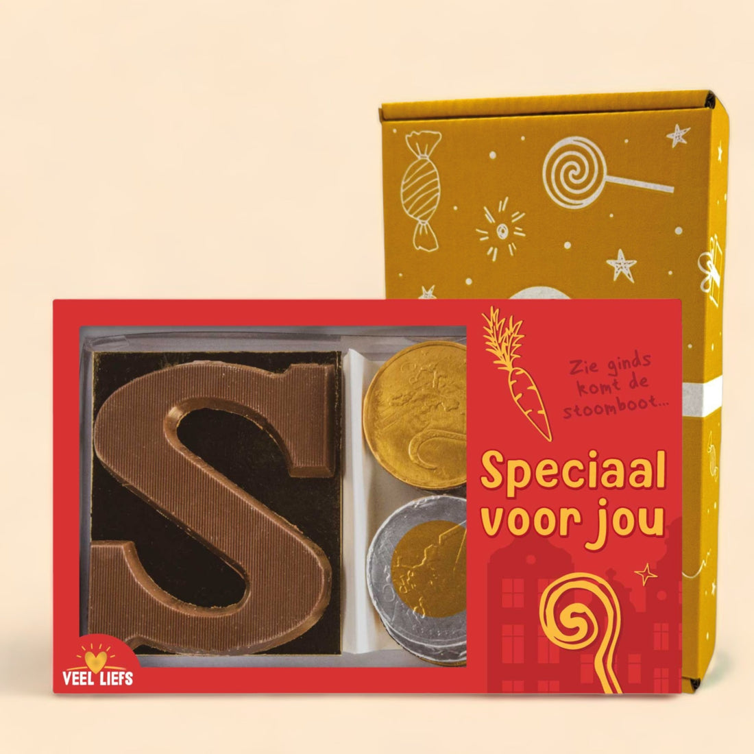 Duo setje | Chocoladeletter &amp; munten
