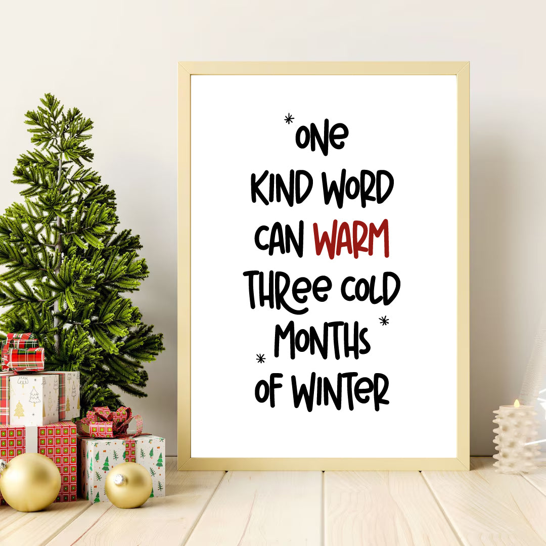 Hartewens |  one kind word this winter...