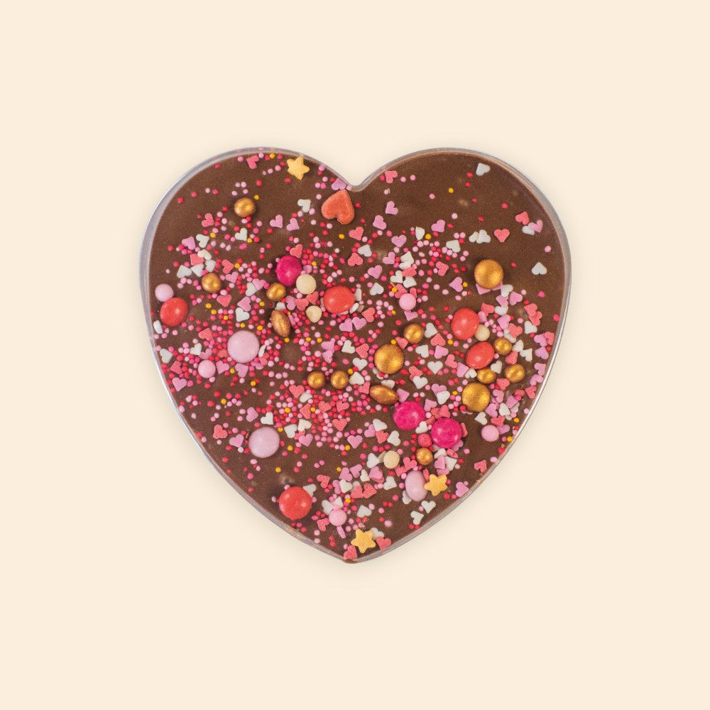 Chocolade hart | Roze