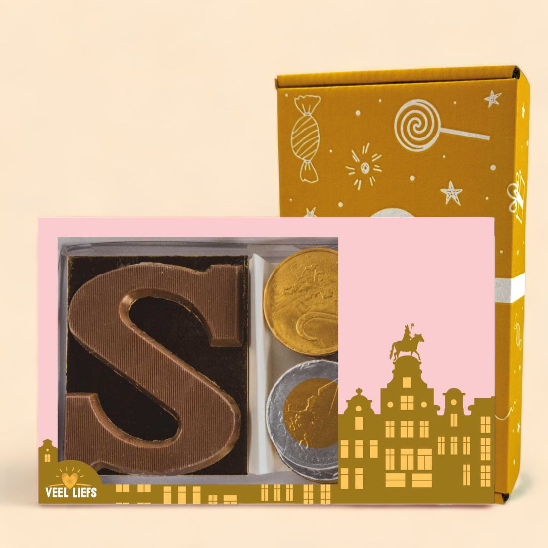 Duo setje | Chocoladeletter &amp; munten