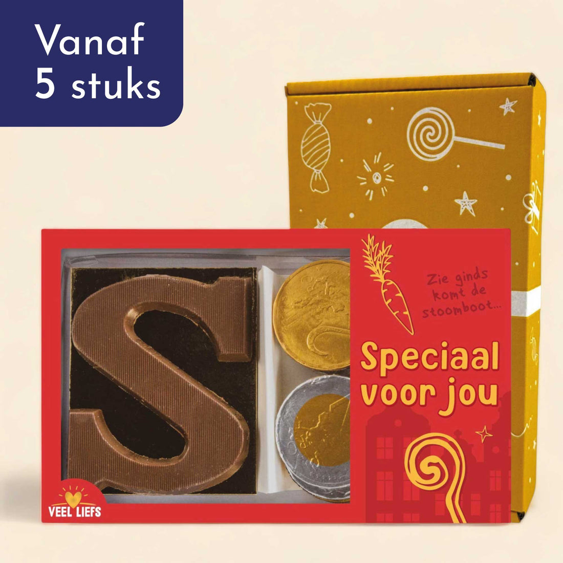 Duo setje | Chocoladeletter &amp; munten