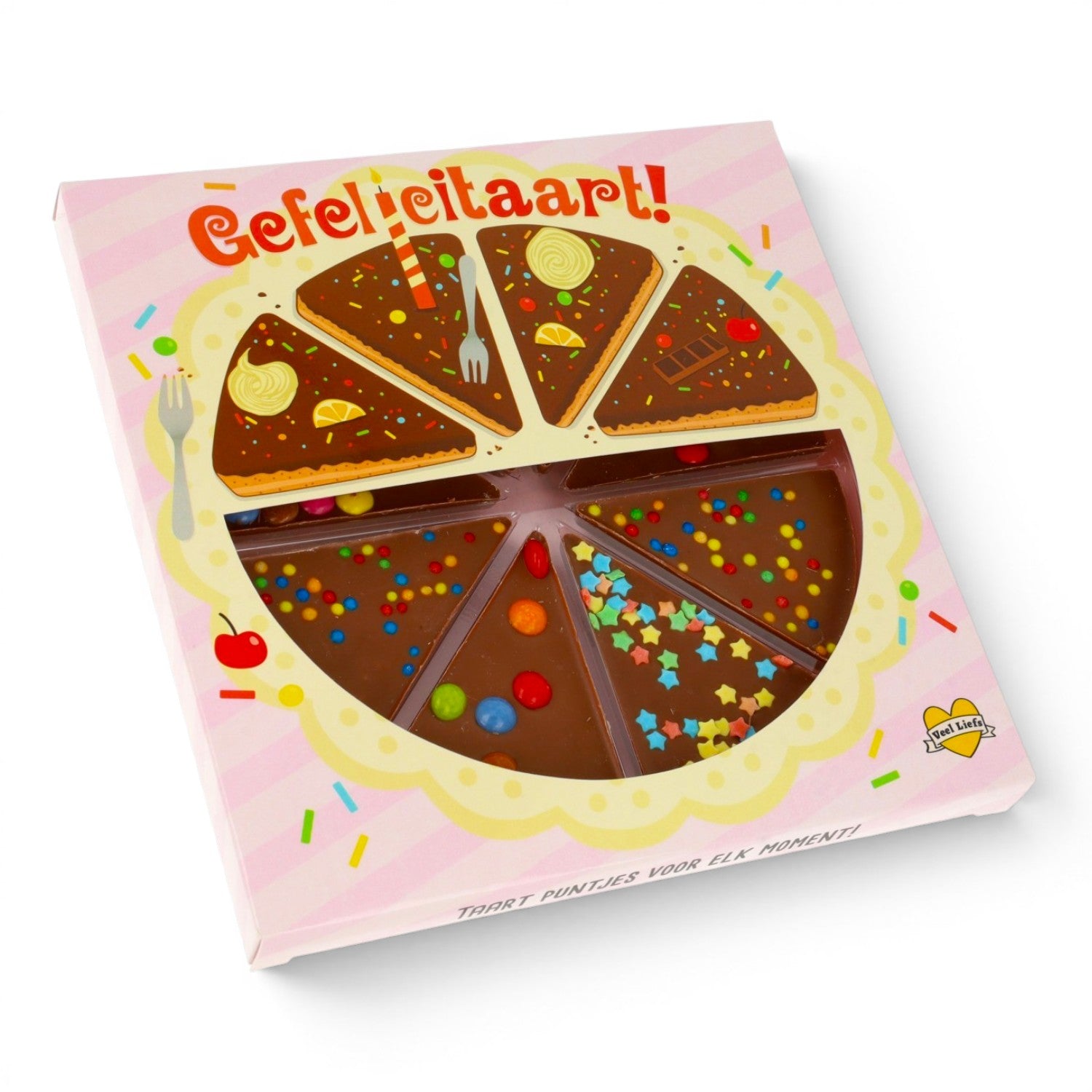 Chocolade taartje groot | Gefelicitaart!