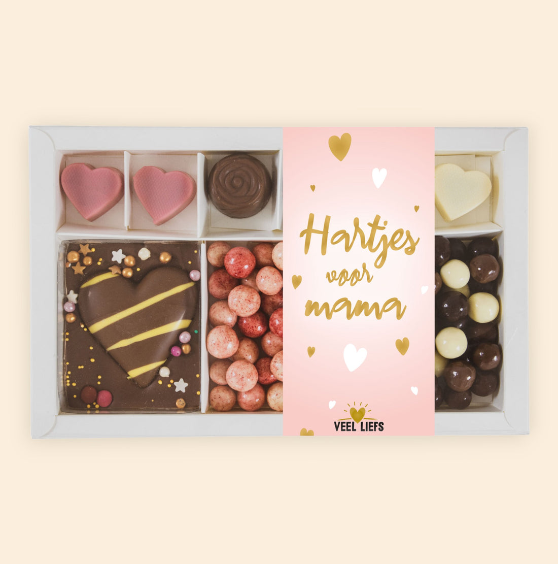 Cadeaupakket | Chocolade harten