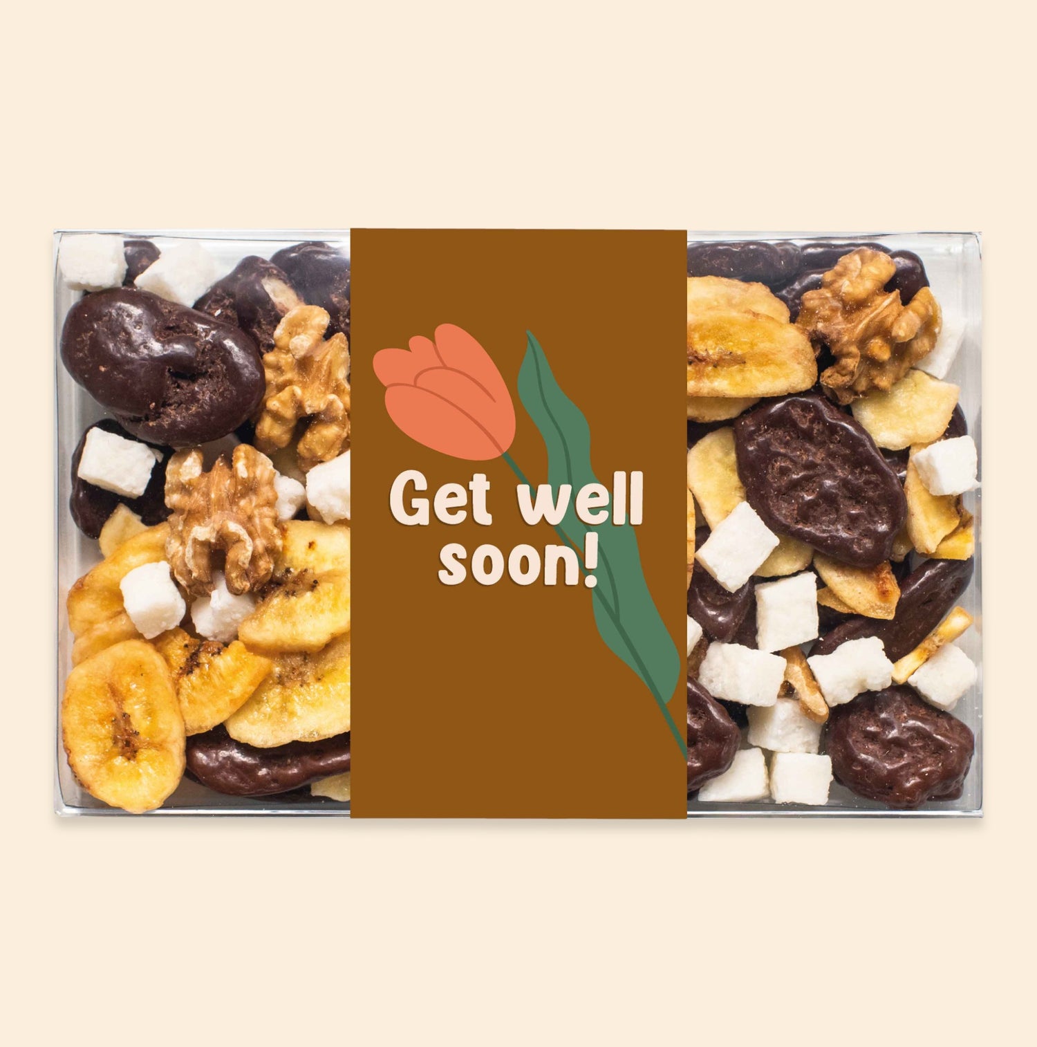 Choco banaan noten mix | Get well soon