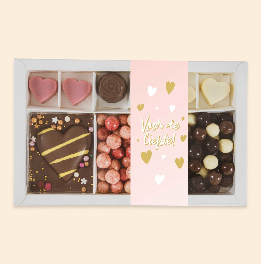 Cadeaupakket | Chocolade harten
